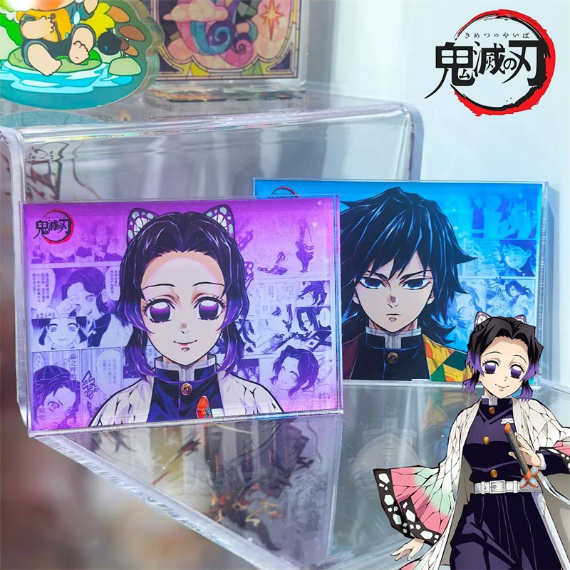 Demon slayer: kimetsu no yaiba kochou shinobu tomioka giyuu cosplay suporte modelo placa ornamento acrílico acessórios de mesa prop