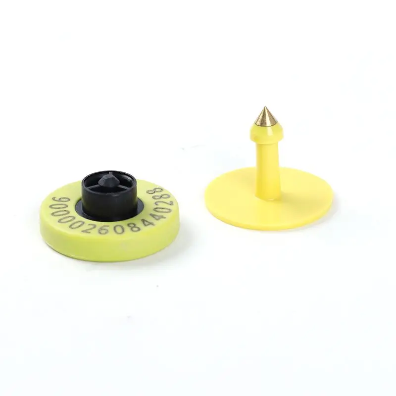 Sow breeding electronic pig ear tag EM4305 low frequency diameter 30MM electronic round ear tag, factory direct sales