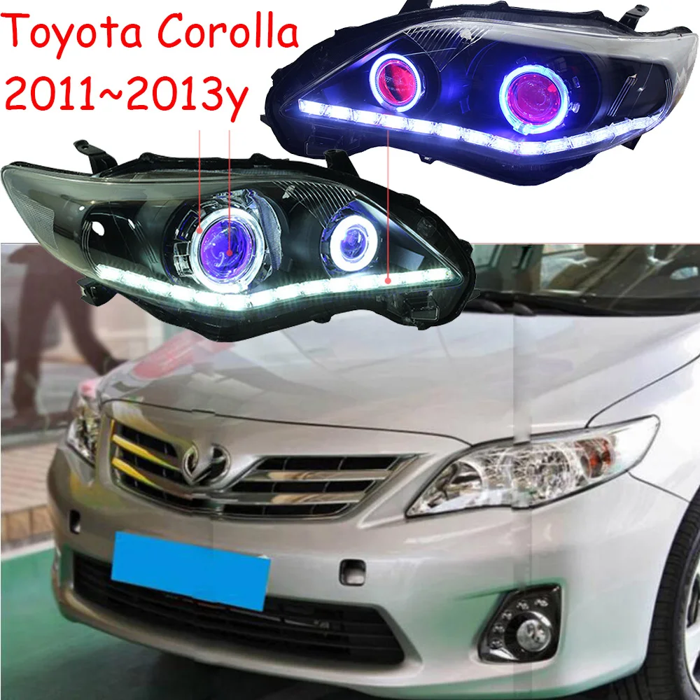 Car Styling for Toyota Corolla Headlight altis 2011~2013y LED DRL hid bulb Bi Xenon corolla fog light