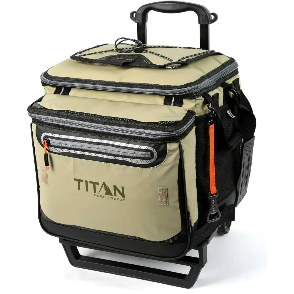 

Deep Freeze 60 (50+10) Can Wheeled Cooler - Collapsible Rolling Cooler with Wheels and All-Terrain Cart