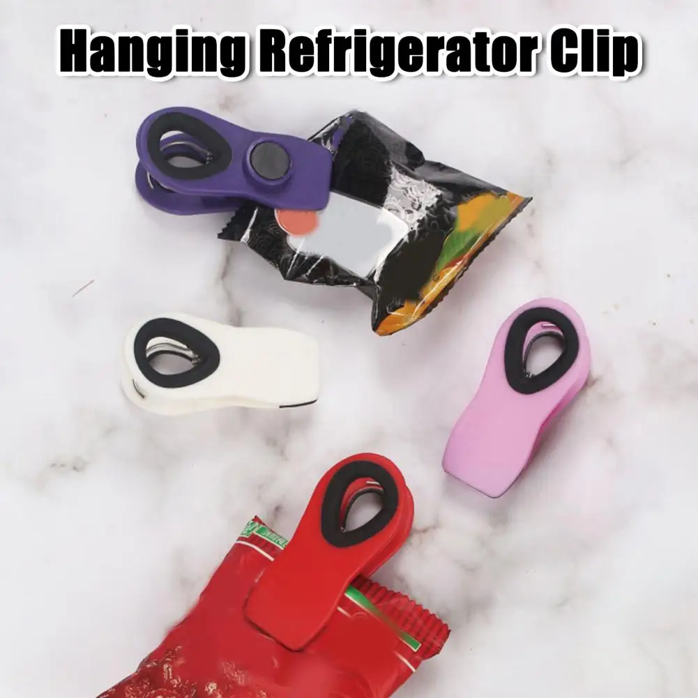 5Pcs Sealing Clip Refrigerator Magnet Damp-proof Bread Bag Food Preservation Sealing Clamp Sealer Kitchen Supplies 밀봉 클립 키트