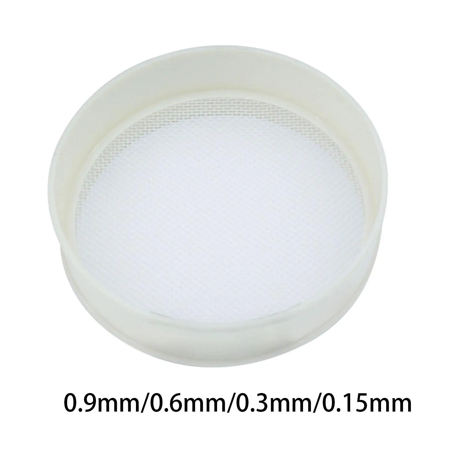 Round Flour Sifter Nylon Mesh Washing Tool Multifunctional 7.8 Inch Diameter for