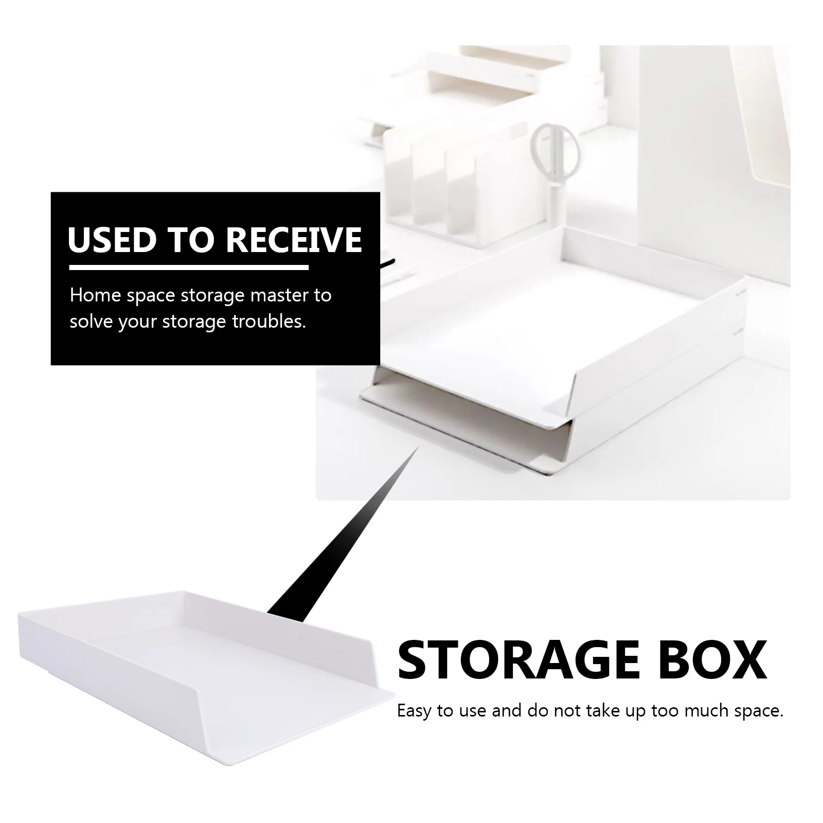 

1Pcs Large Capacity Office Storage Box Drawer Type Desktop Sundries Organizer Plastic Storage Case Design