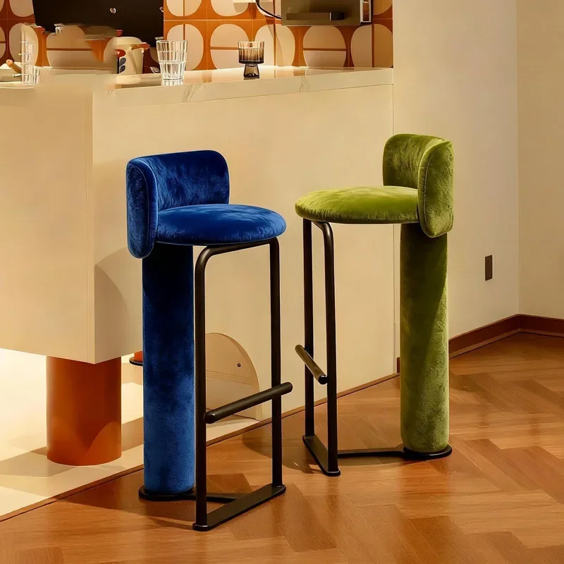 Bedroom Comfortable Bar Chairs Make Up Design Aesthetic Comfortable Modern Barstools Minimalist Soft Sillas Trendy Furniture