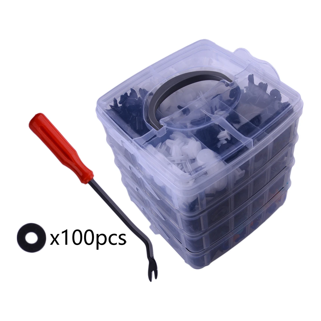 

1101pcs/set Nylon Universal Car Body Bumper Clip Retainer Fastener Push Pin Rivet Molding Trim Assortment Box