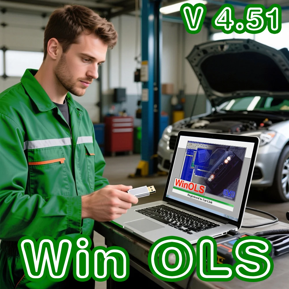 Car Software WinOLS 4.51 with Gift ECM Titanium 1.61 Damos 2020 Compatible with KWP Galleto Repair Tool Auto ECU Chip 2026