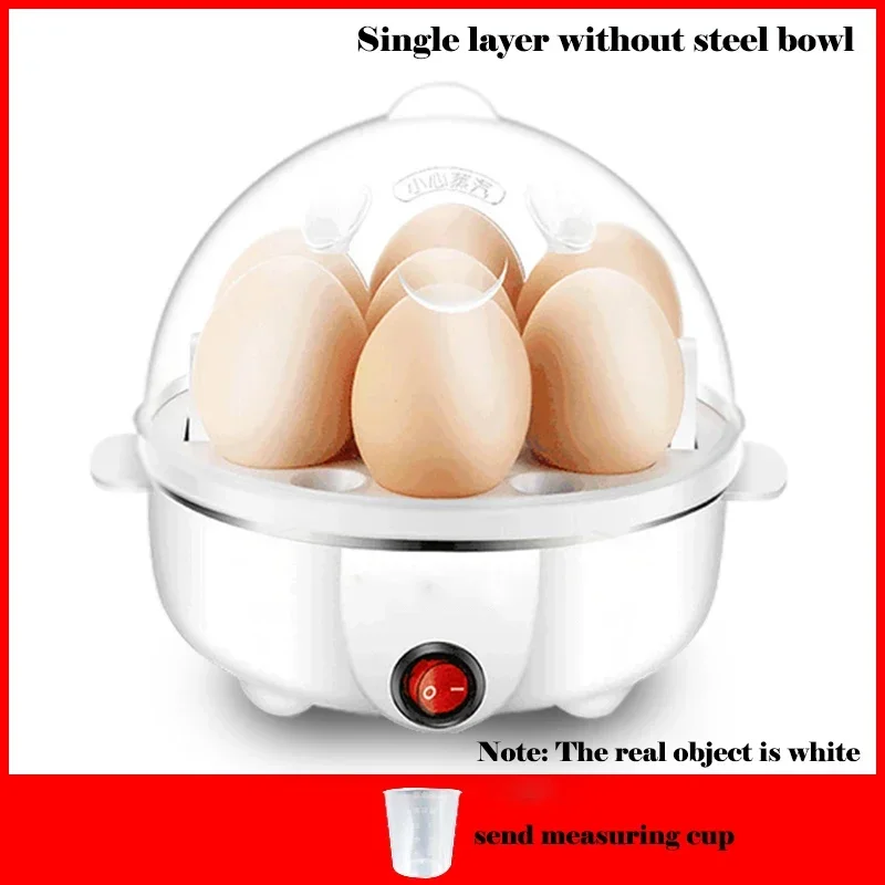 New Small Egg Cooker 1-14 Heating Plate Household Steamed Egg Custard Boiled Egg Breakfast Machine