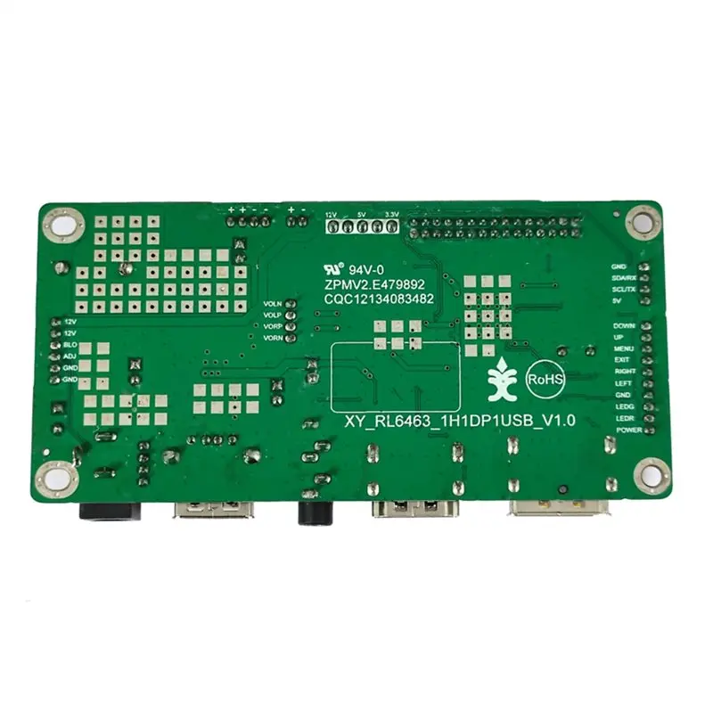 Headphone Charging USB 1920X1080 Resolution 7-65 Inch LCD Screen -Compatible DP To LVDS Driver Board With Amplifier