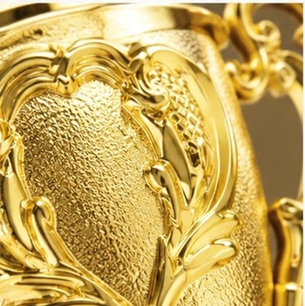 Plastic Golden Trophy Black Base 24Cm Creative Floral Cup Party Favor Contest Prize Award Ceremony Golden Award Trophy