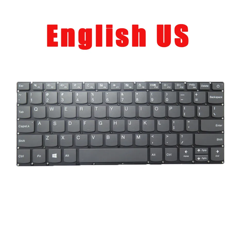 

Laptop Keyboard For Lenovo 120S-11IAP S130-11IGM English US DOK-V6380A SN20N25285 Without Frame Grey New