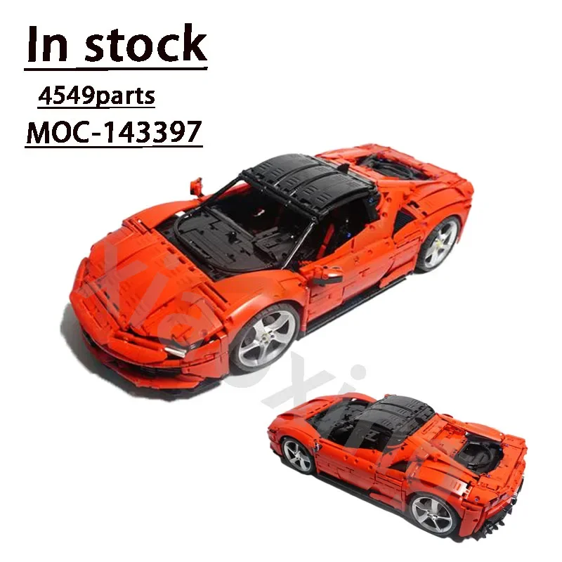 Classic Sports Car 42143 Same Series MOC-143397 New Sports Car 1:8 4549 Parts Building Block Model Children's Birthday Toy Gift