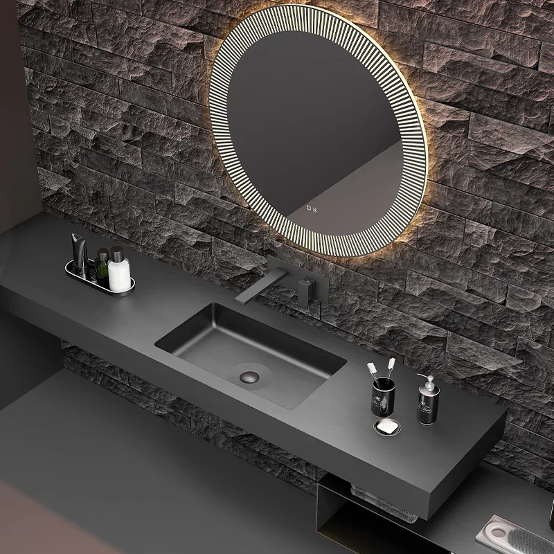 Rectangle White Black Stainless Steel Undercounter Basin Washbasin Recessed Washbasin