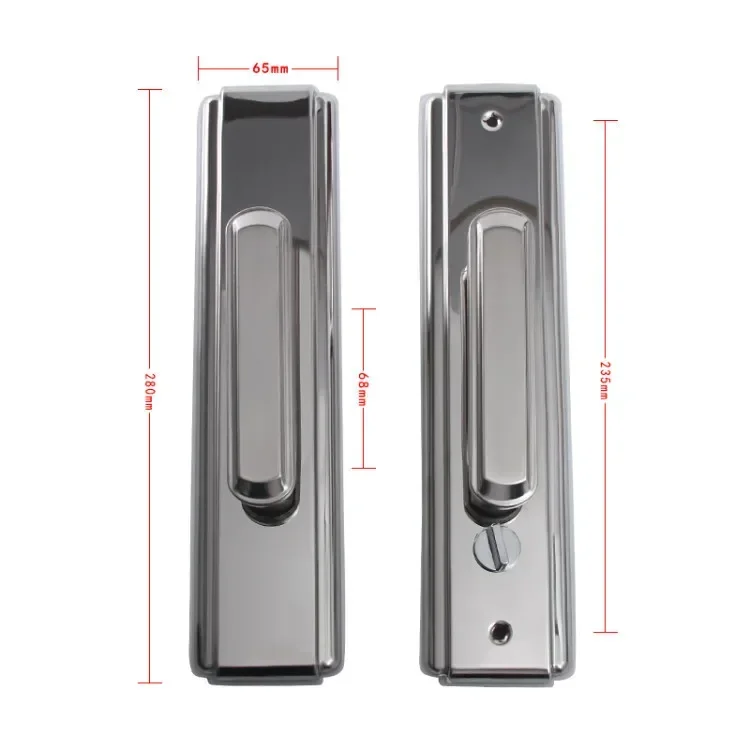 Multi Functional Stainless Steel Glossy Handle, Anti-theft Door, No Distinction Between Left and Right, Five Gold Door Handles