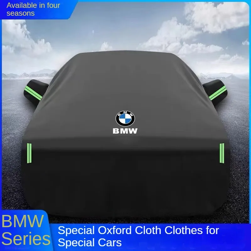 Full Car Covers Outdoor Sun Uv Protection Dust Rain Snow Protective Anti-hail Car Clothing For BMW 1/3/5/7 Series  Auto Covers