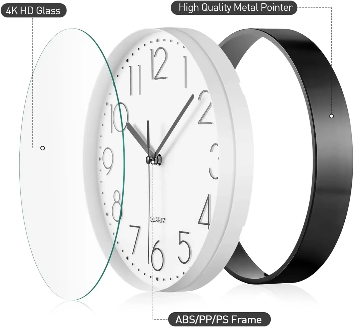 Thumbnail 2 - #74 Latest Silent Wall Clocks Offers