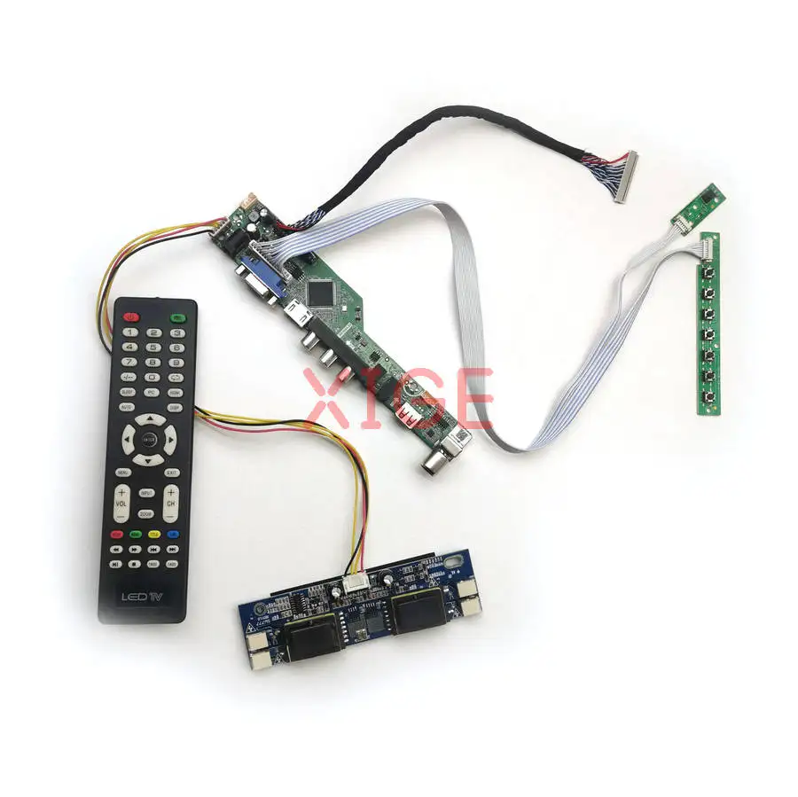 

For QD17EL07 LQ170E1LG QD170E1LG03 MTT170E1LG11 Screen Drive Board Kit DIY 30Pin LVDS 4-CCFL 1280x1024 USB+AV+VGA+HDMI 1280*1024