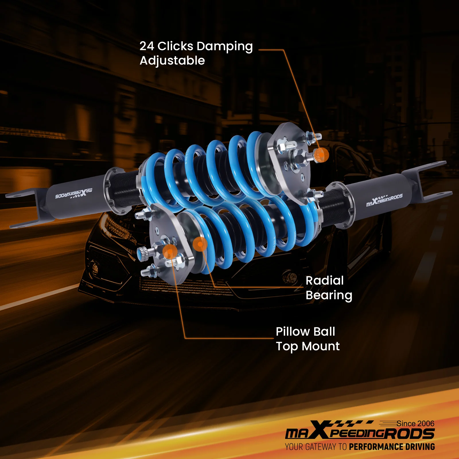 

MaXpeedingrods T6 Coilovers Lower Kit For Mercedes W205 C200 C250 C350 RWD 15-21