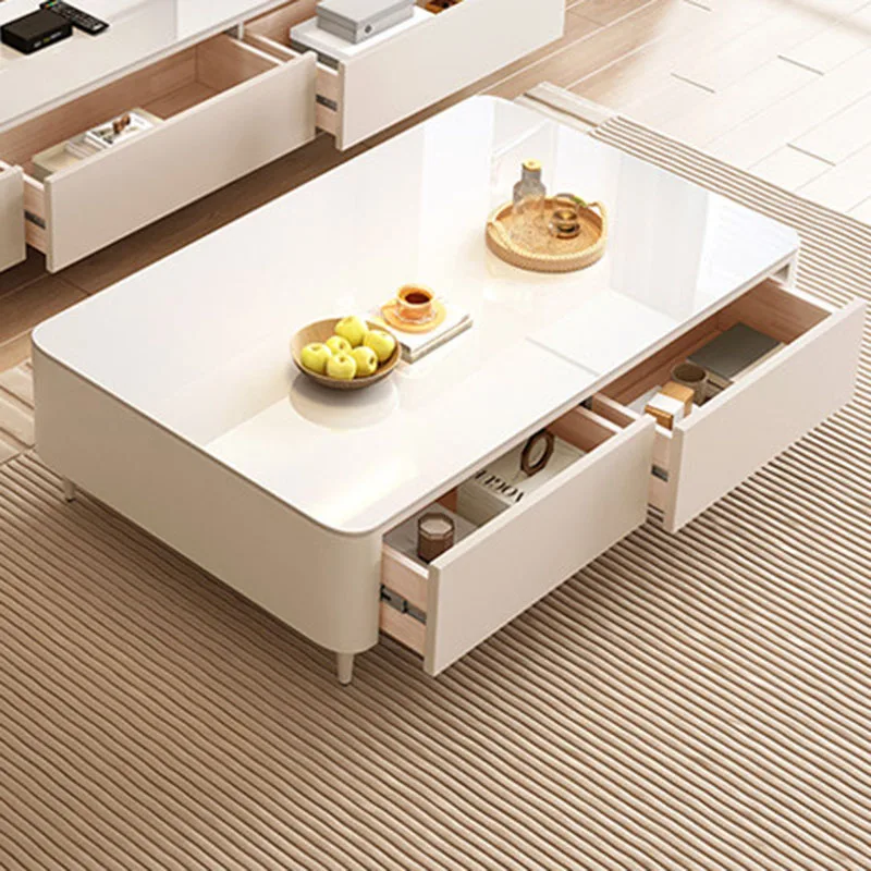 Modern Moving Coffee Table Decoration Luxury Living Room Designer Writing Side Table Drawers Couchtisch Chinese Style Furniture