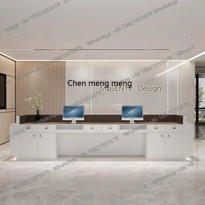 M46 شركة بسيطة مكتب الاستقبال مكتب الاستقبال صالون تجميل فندق بار الخروج صفحة مكتب الترحيب #5