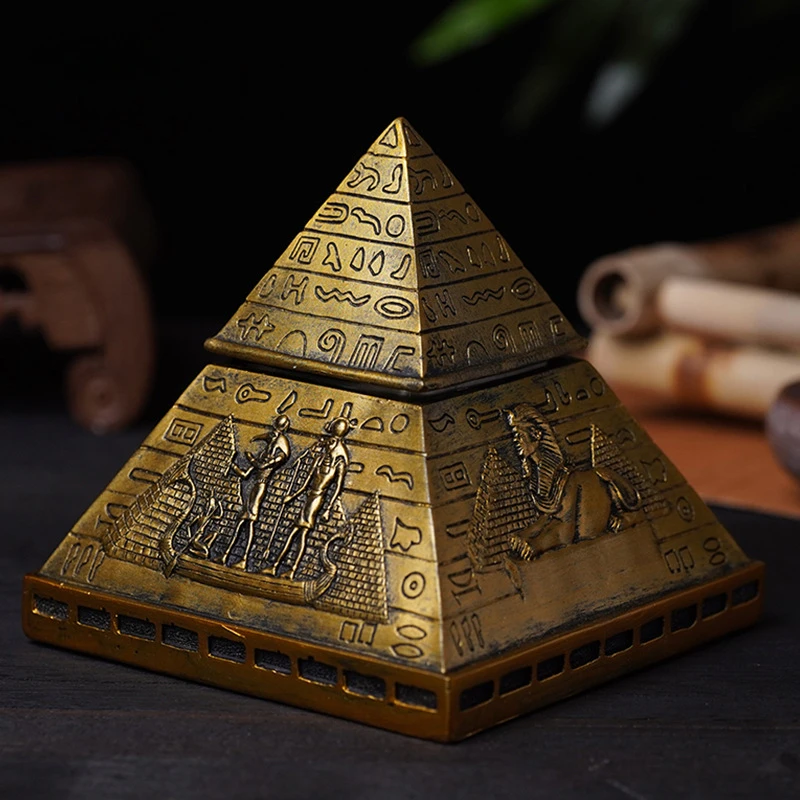 Candle Holder Retro Egyptian Pyramids Model Decoration Household Aromatherapy Candle Holder Home Decoration