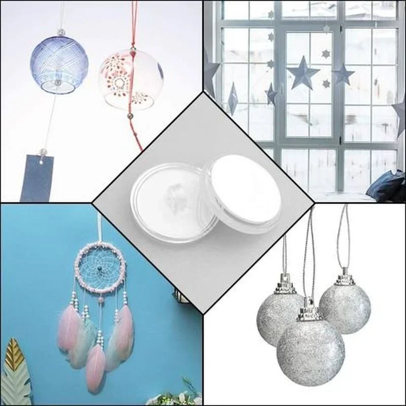 20PCS Self-adhesive Small Disc Hook Ceiling Transparent Strong Hook Christmas Seamless Hanging Flag Hooks Household Products