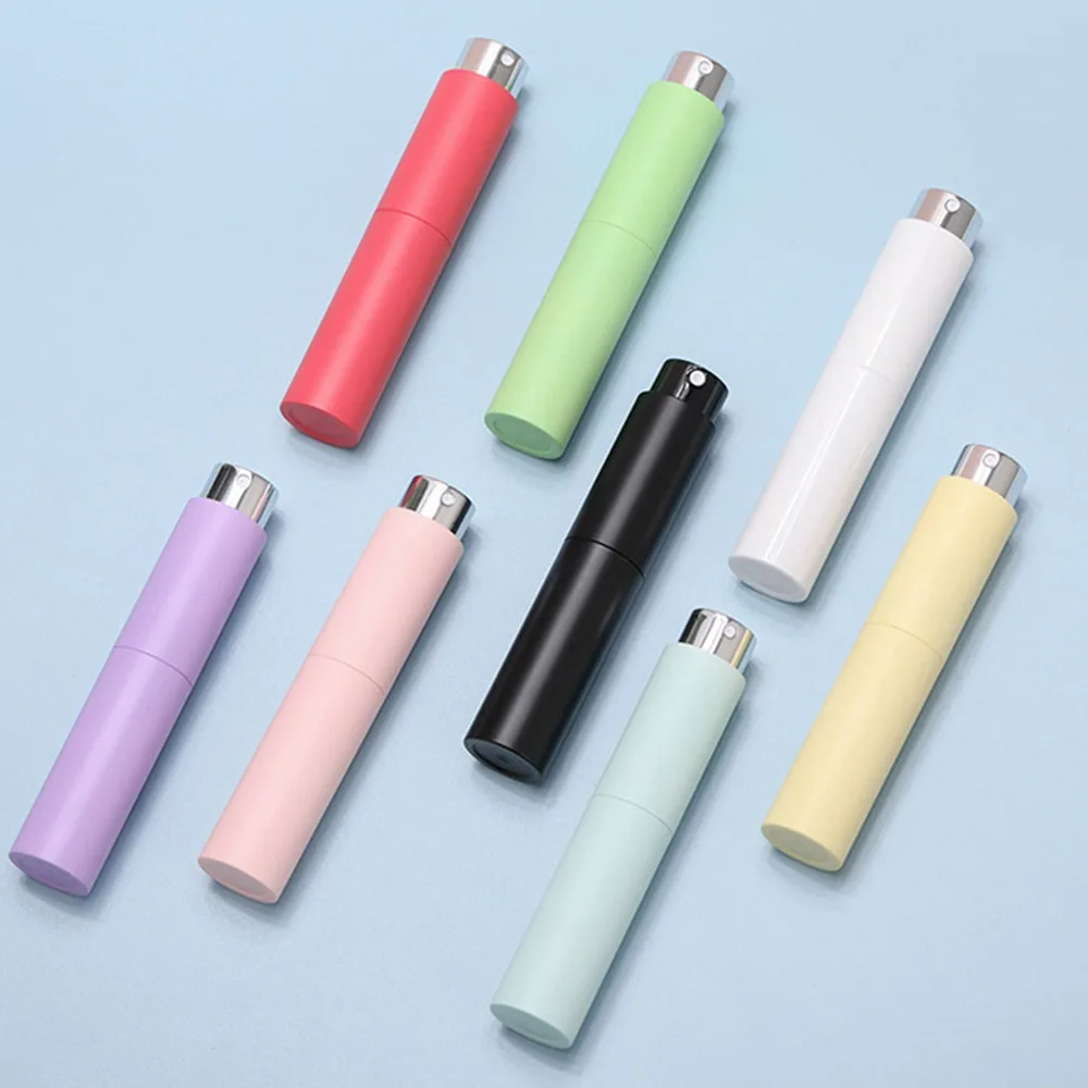 New 10ml Macaron Color Portable Refillable Perfume Bottle Spray Jar Scent Pump Empty Cosmetic Containers Atomizer Travel Tool