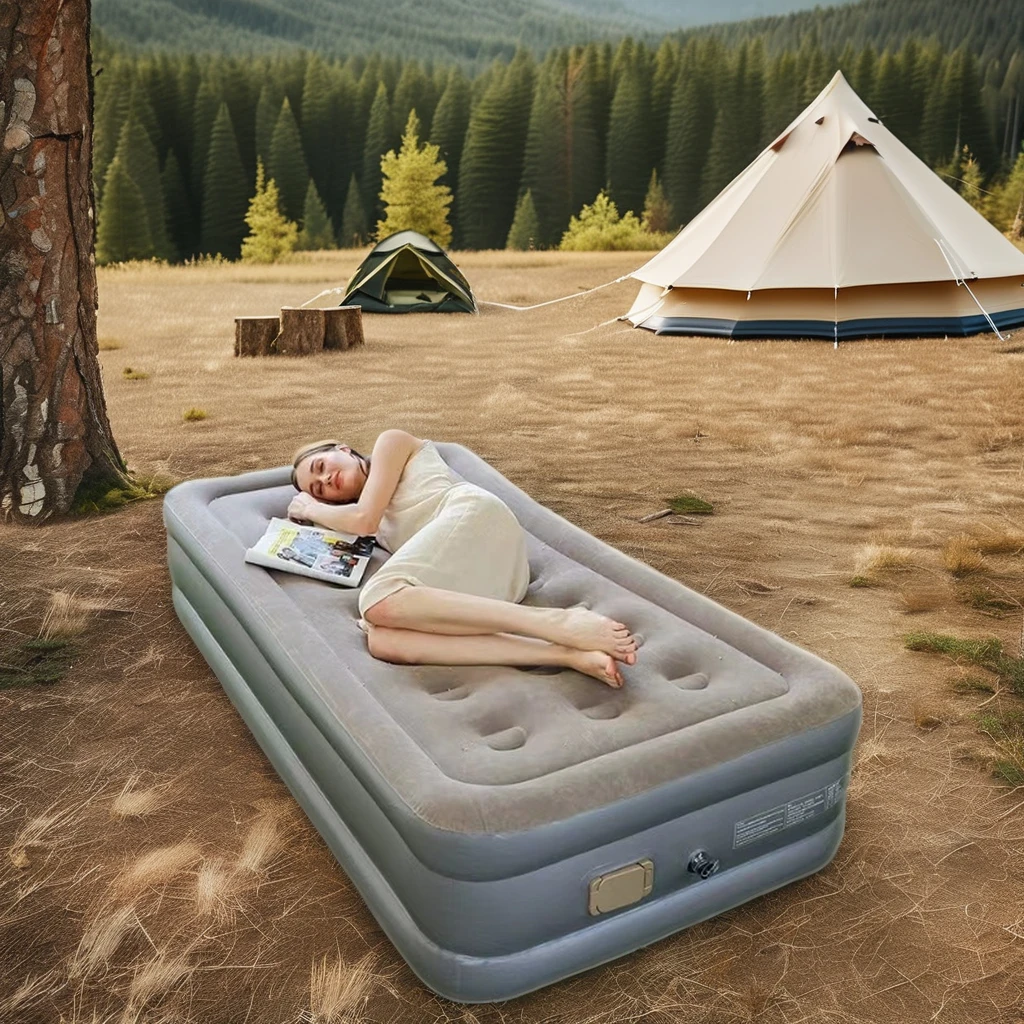 STLF WJW ポータブルインフレータブルエアベッド 快適な折りたたみ式アウトドア家具 家庭用またはキャンプ用