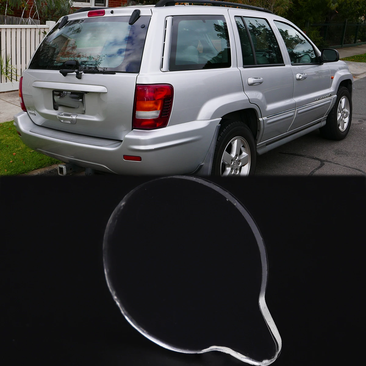 Żelowa podkładka z czujnikiem światła deszczu do Jeep Grand Cherokee WK2 WL, folia samoprzylepna, silikonowa poduszka, zestaw do naprawy uszkodzeń szyby przedniej, taśma naprawcza 10 sztuk.