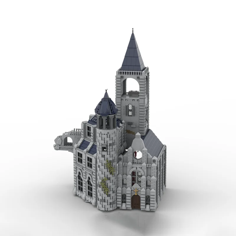 Medieval Castle Model Moc Building Bricks Modular Moonlight Castle Model Technology Blocks Christmas DIY Toy Construction Gifts