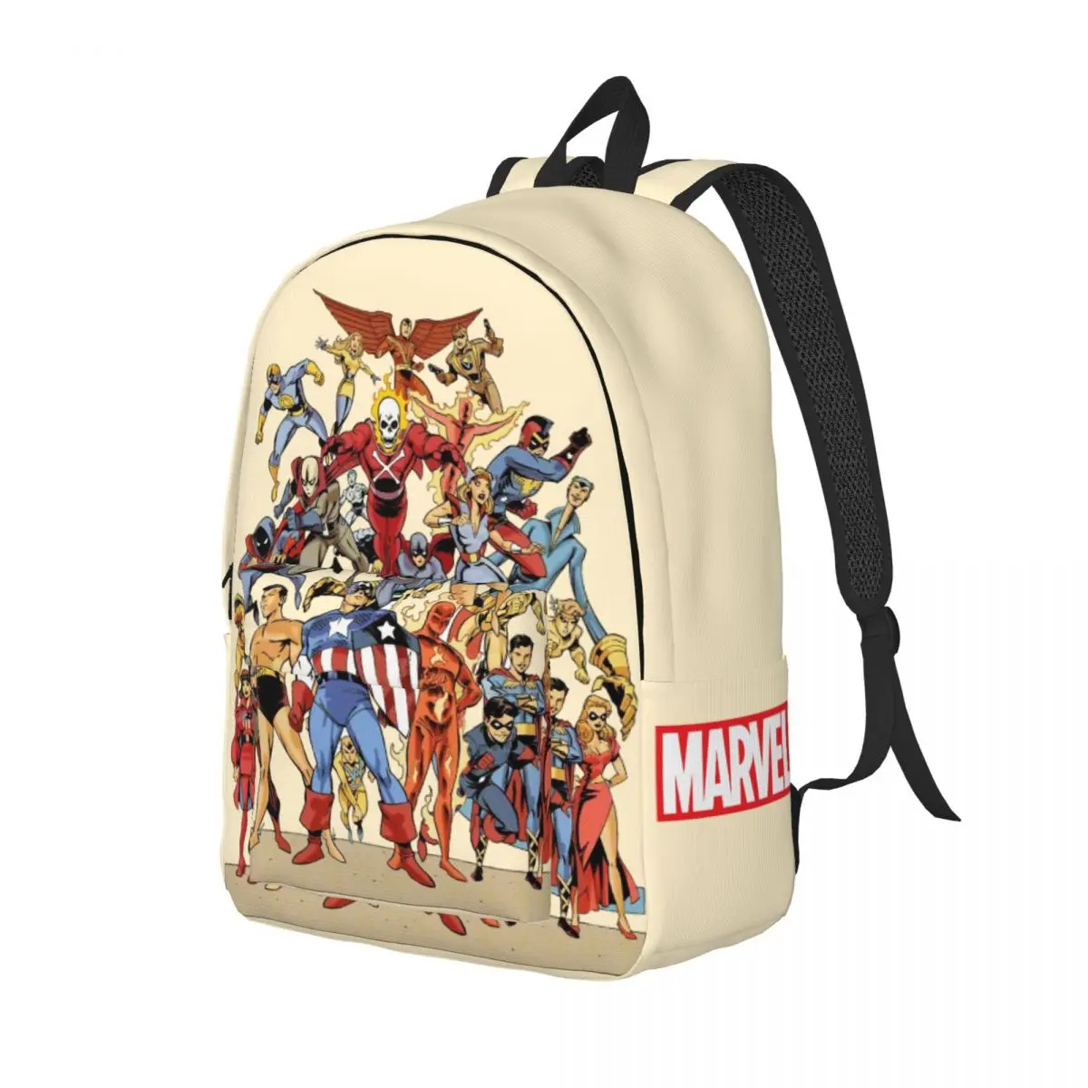 Birthday Superheroes Comic Zipper Closure Bookbag Marvel Avengers Film Harajuku Design Couple Handbag Hiking