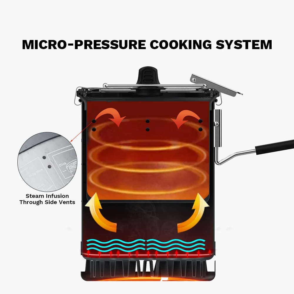 Fire-Maple Petrel Micro-pressure Rice Cooker Ultralight Portable Cooking Cup for G3 Pot 300ml Camping Backpacking Cookware