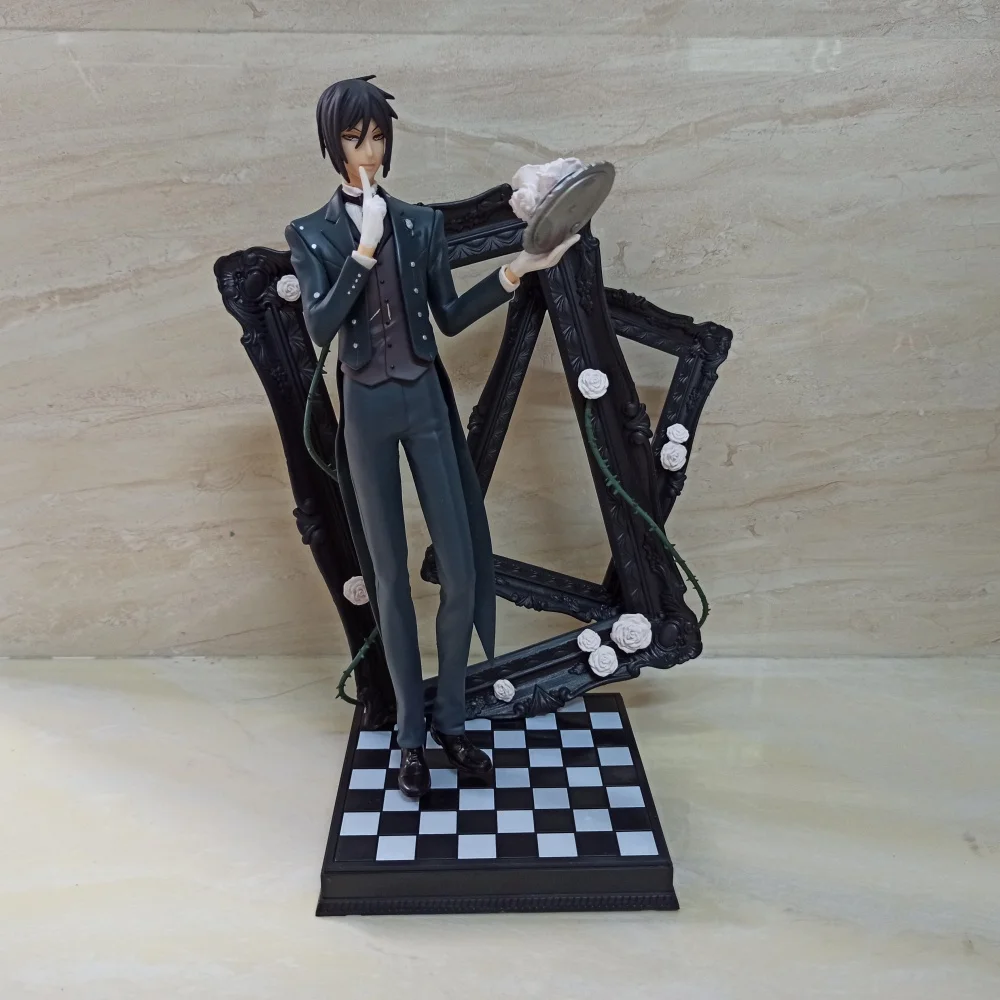 

Anime Black Butler Sebastian Michaelis PVC Action Figure Collectible Model Doll Toy 25CM