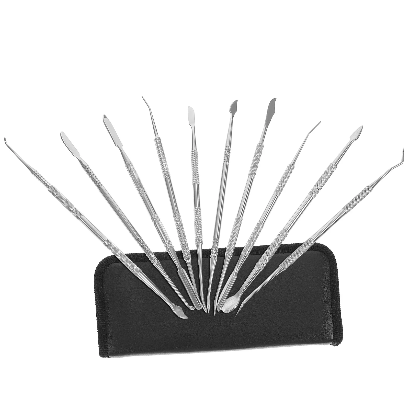 Juego de herramientas de tallado de arcilla, herramientas de modelado y escultura de acero inoxidable para arcilla polimérica, Kit de grabado para dar forma a la cerámica, 10 Uds.