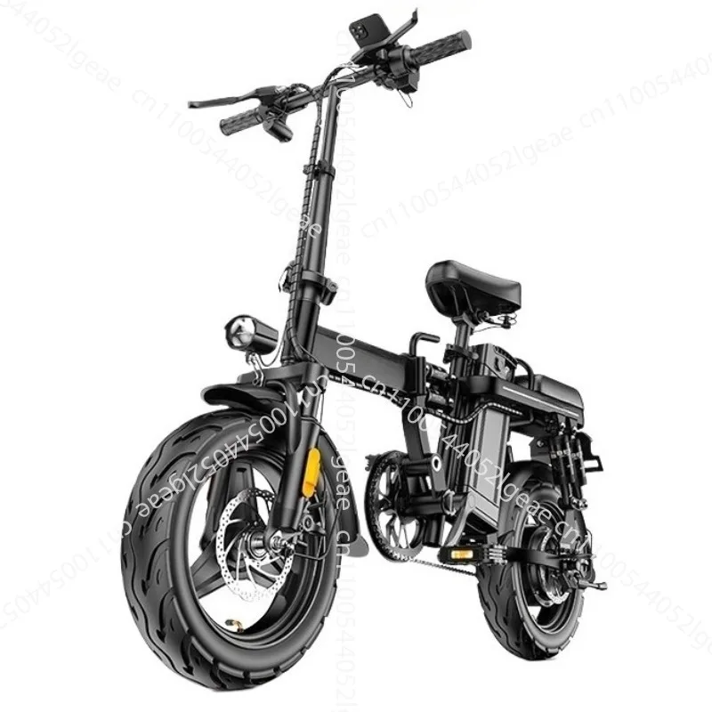Folding electric bicycle ultra-light and portable small transportation power lithium battery battery car