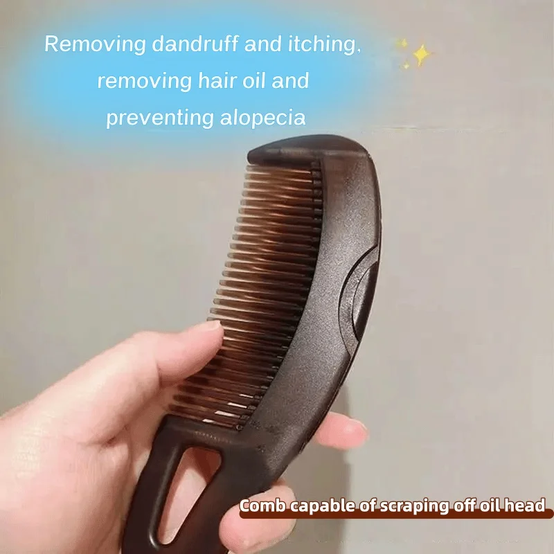 1pcs Wash-free degreasing and shunfa multifunctional comb household energy comb hollow degreasing particle cleaning comb.