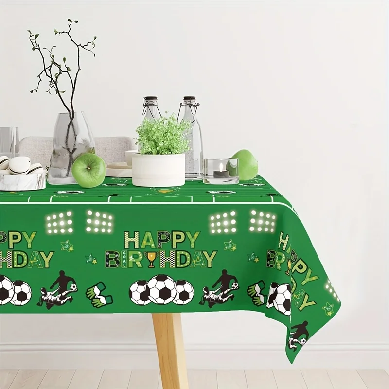 1pc Football Tablecloth Suitable for Birthday Parties,wedding decorations,summer decoration,garden decor for outside,outdoor dec