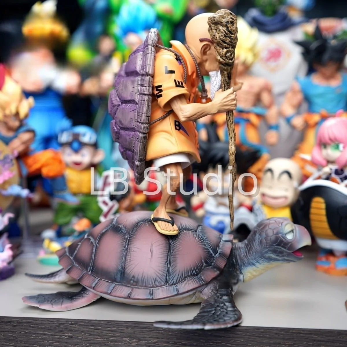 26cm/10.23in 애니메이션 드래곤 볼 Z 마스터 Roshi 그림 마스터 Roshi 액션 피규어 소장 동상 모델 장난감 선물