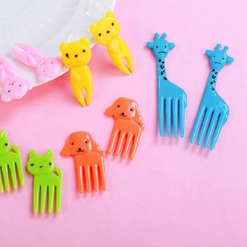 Animal Food Forks For Kids, Fun Bento Forks For Picky Eater, Cute Fruit Food Toothpicks, Lunch Bento Box Accessories