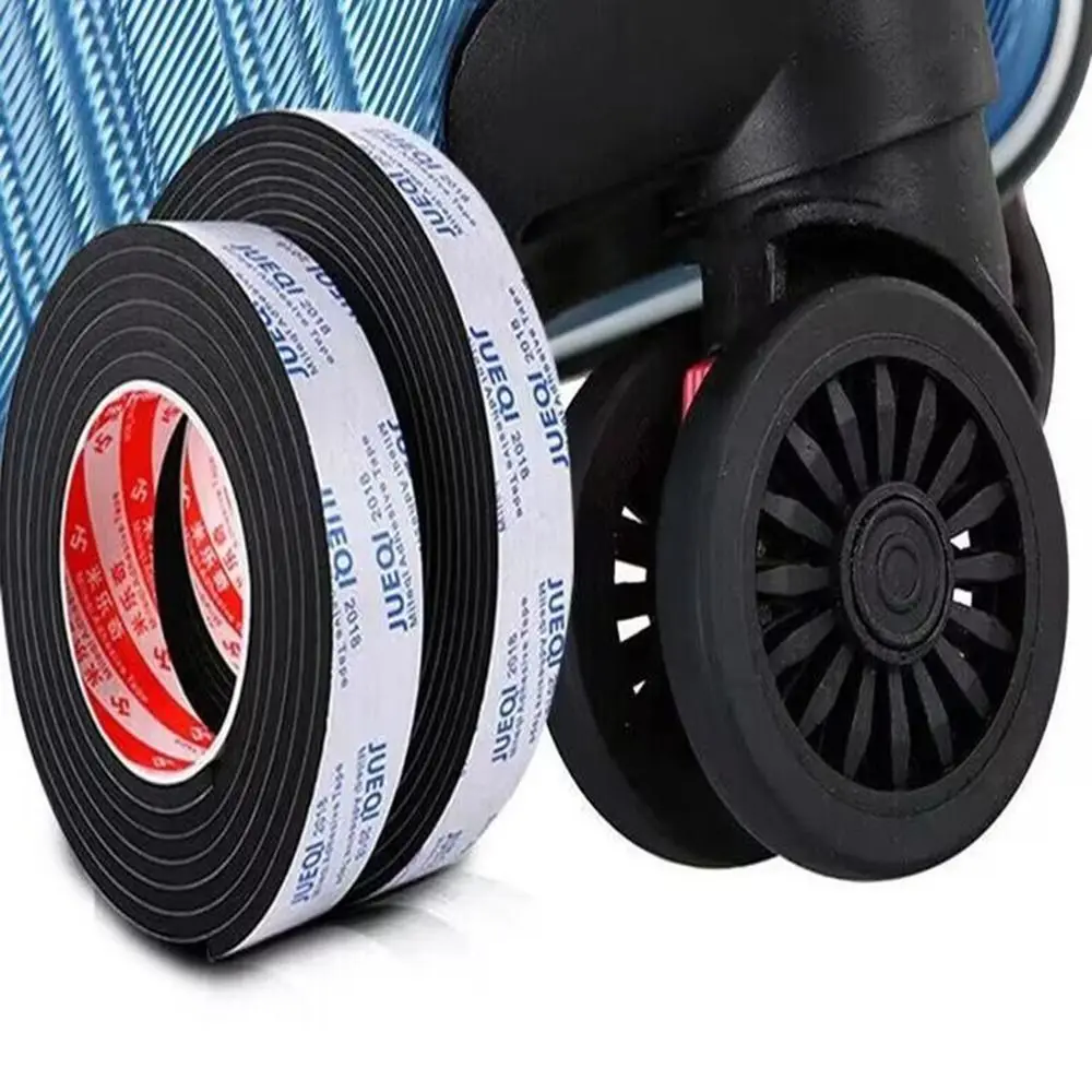 EVA Luggage Wheels Soundproof Sticker Wear-resistant Shock Absorption Wheels Cover Reduce Noise Anti-slip