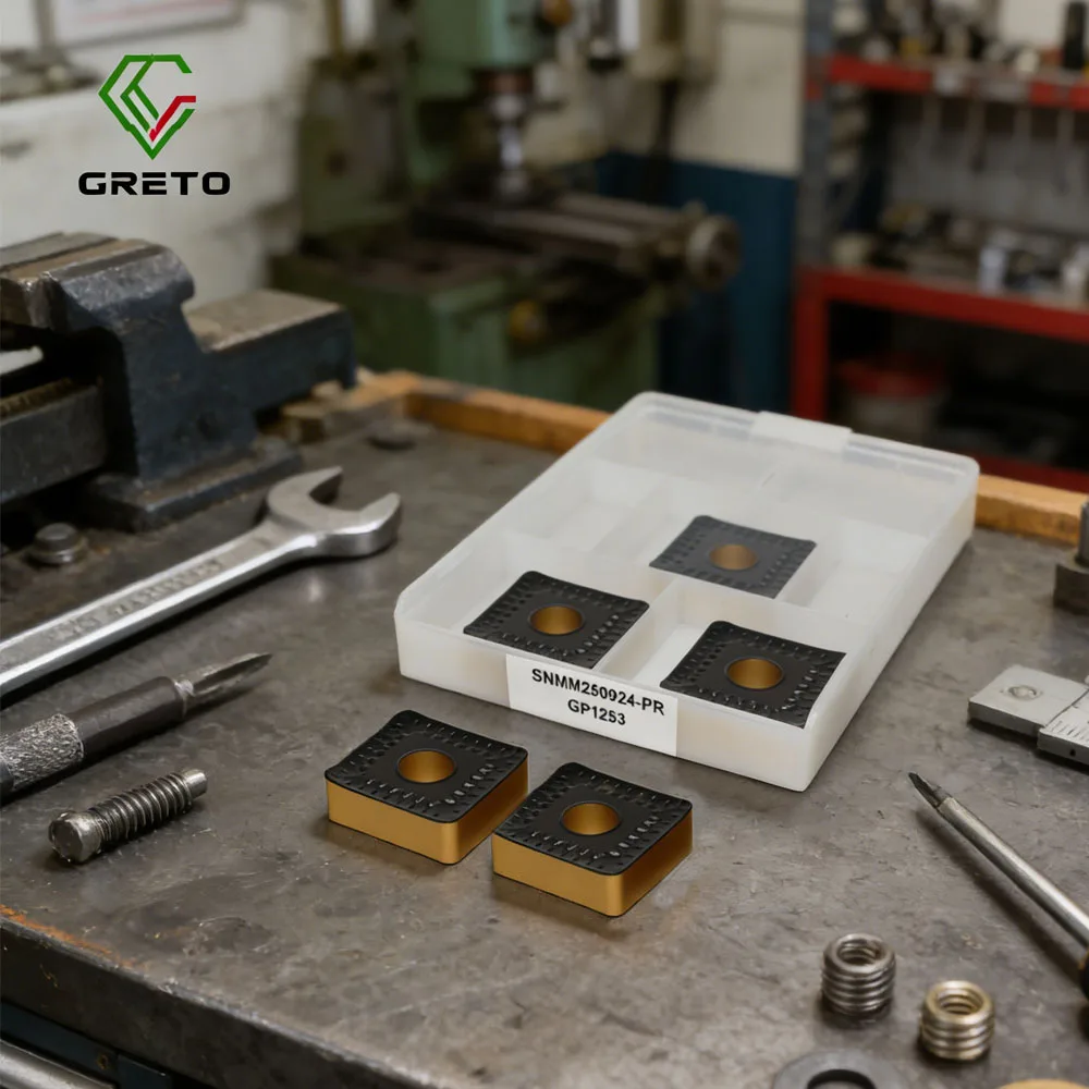 GRETO SNMM250924-PR GP1253 CNC Carbide Inserts Turning Tool for Metal Steel - High-Speed Precision Tool for Industrial Use