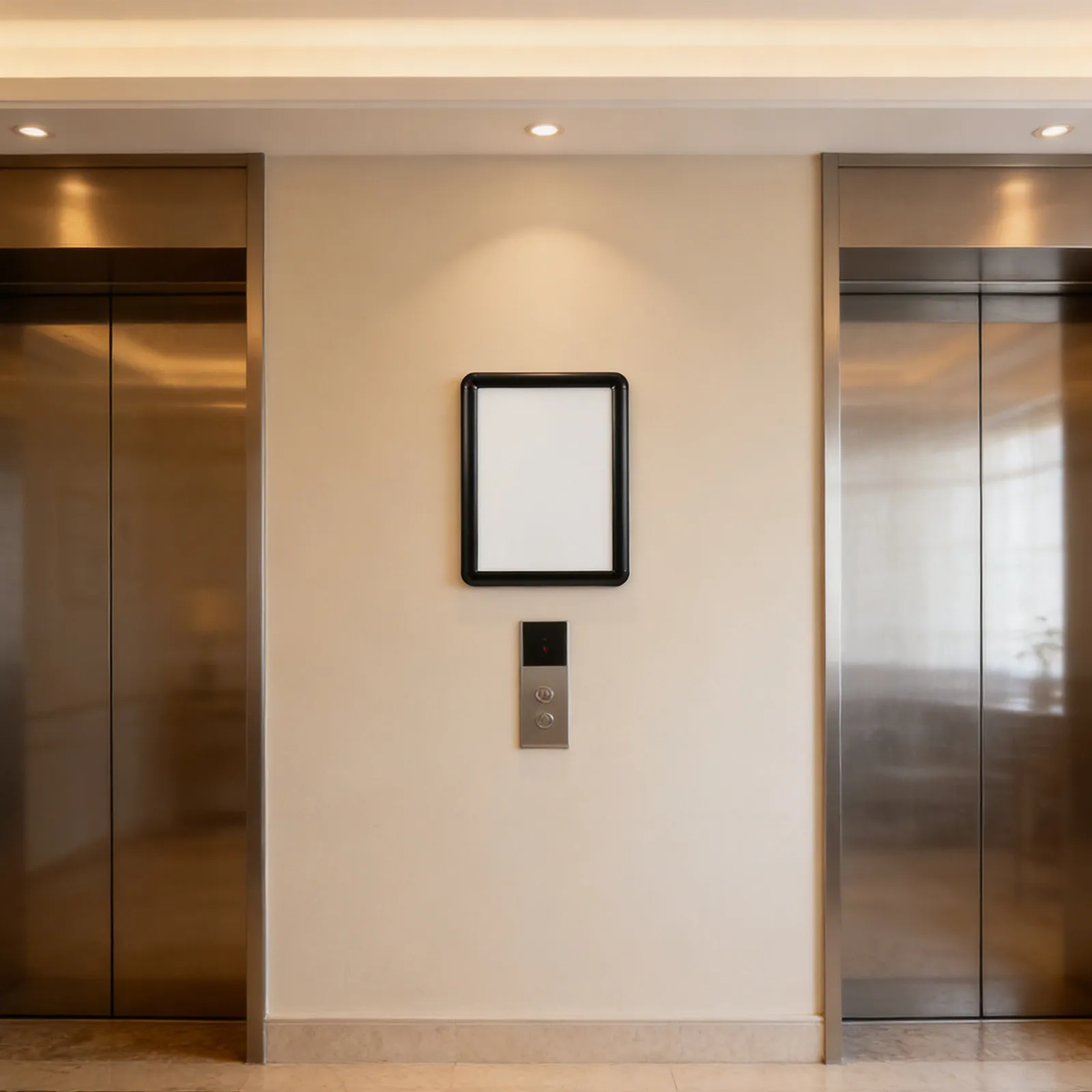 Snap Frame A4 Size Aluminum Alloy Easy Open Poster Display Frame Mount Elevator Office Certificate Picture