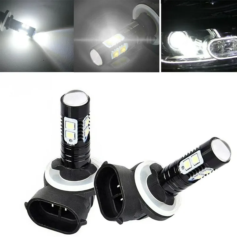 1PCS/2PCS HEADLIGHT LED BULBS 3600LM 6000K WHITE HIGH POWER Fog light lamp LED Headlights for ATV POLARIS SPORTSMAN Accessories