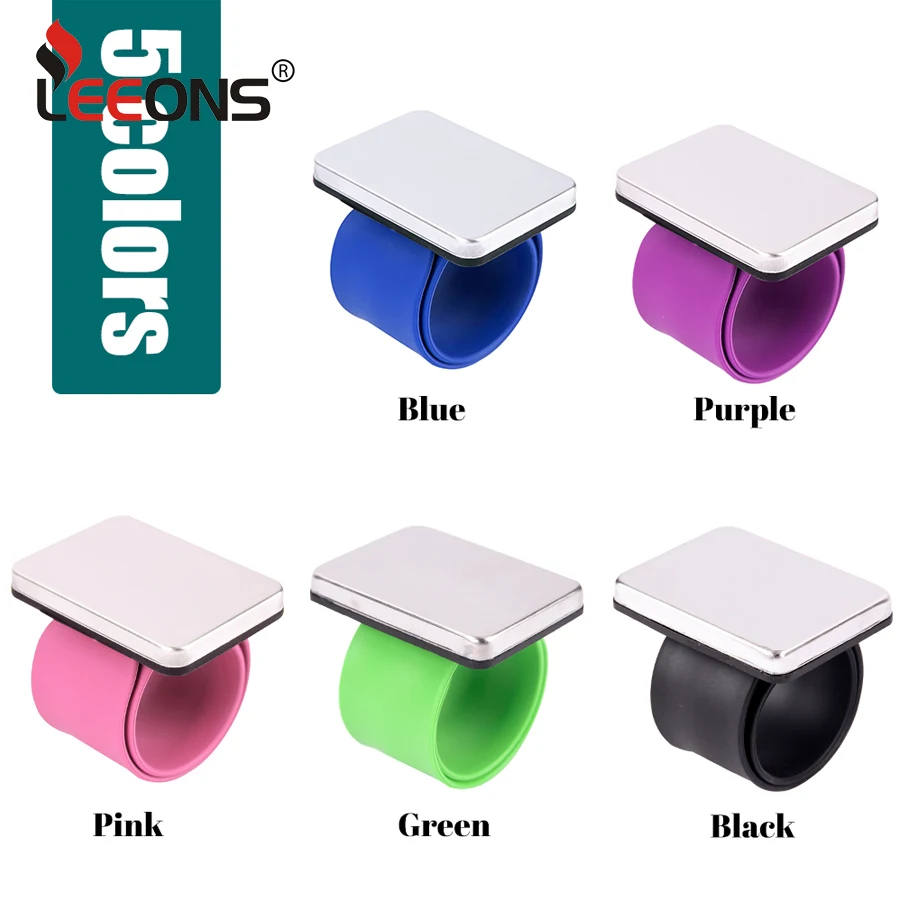 Leeons المغناطيسي المعصم الآمن سوار دبوس وسادة تخزين الخياطة دبابيس معصمه دبوس حامل معصمه السحرية لمصففي الشعر #2