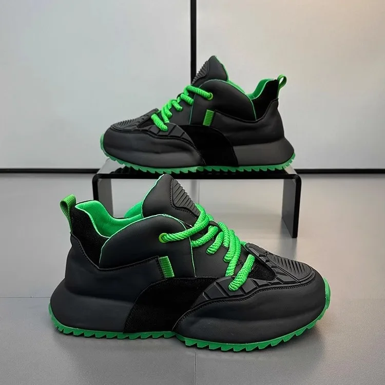 

Thick-Soled Shoes Fashionable and versatile bag sole breathable and odor proof, wear-resistant casual men's shoes sneakers