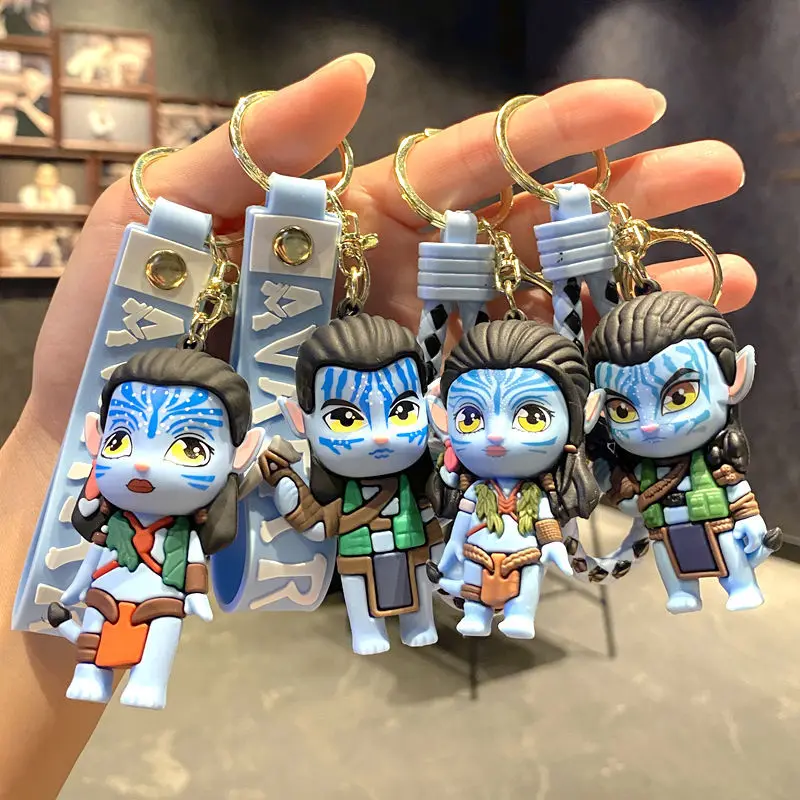Cartoon three-dimensional doll doll car key chain cute couple bag pendant small gift