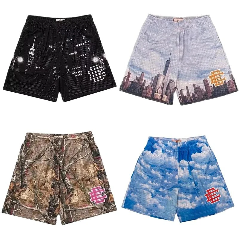 EE Eric Emanuel Men Beach Board Shorts fitness Training Workout Sport Short Pants Summer Gym Jogging Mesh Casual Shorts Men