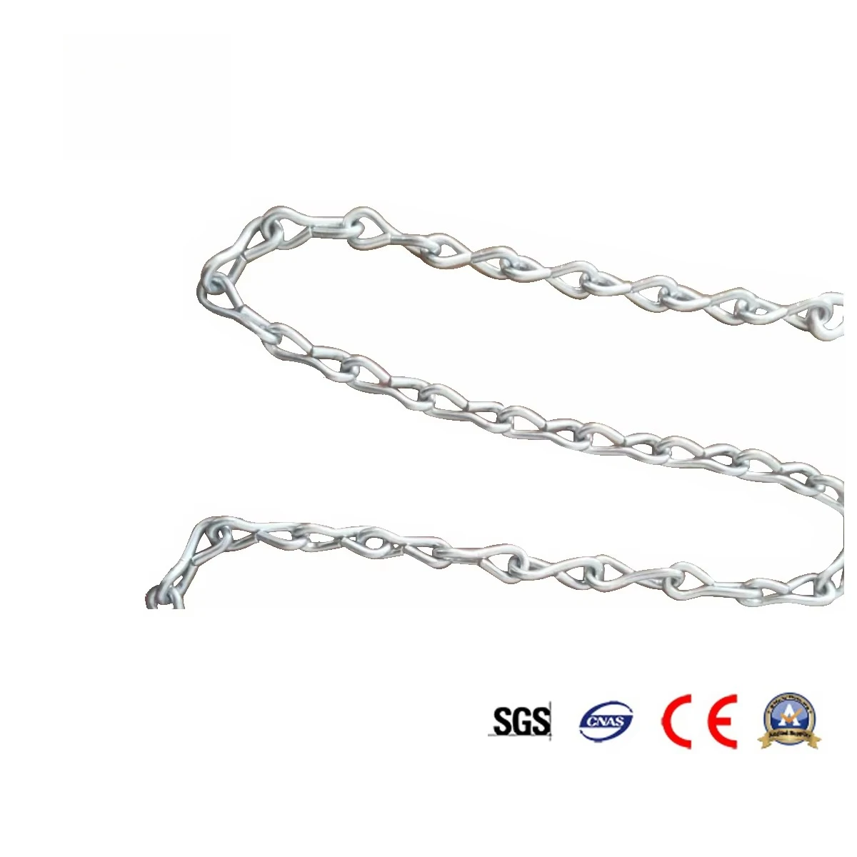 Max 2.5 mm Iron Steel Automatic Double Hook Chain Link Weaving Making Machine