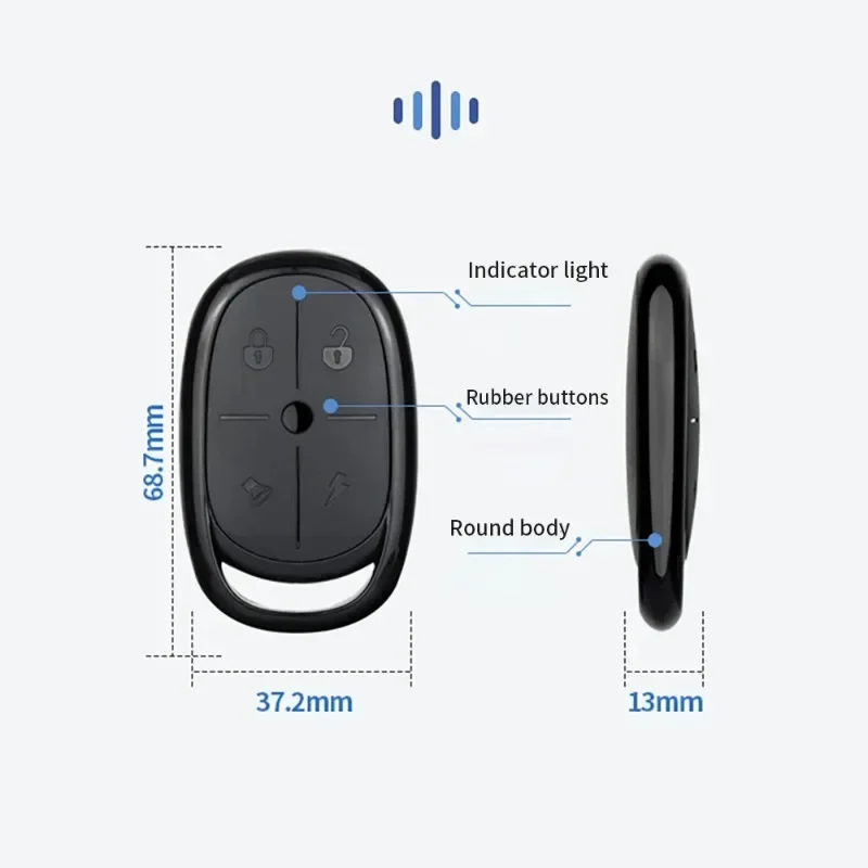 OPPO 433MHz Four Key Copy Remote Control Battery Lane Gate Electric Garage Access Control Key Self Copy Wireless Remote Control
