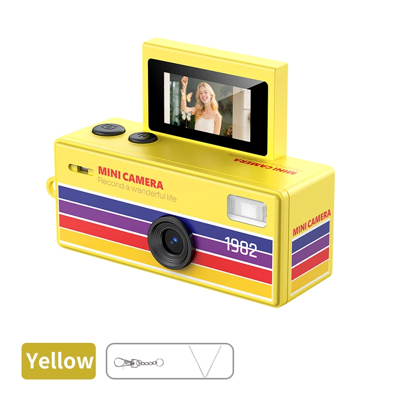 Magecam Digitale Camera 180 °   Flip Screen Selfie Keychain Camera Retro Ondersteunt Geheugenkaart HD Zeer Kleine Camcorder Videorecorder