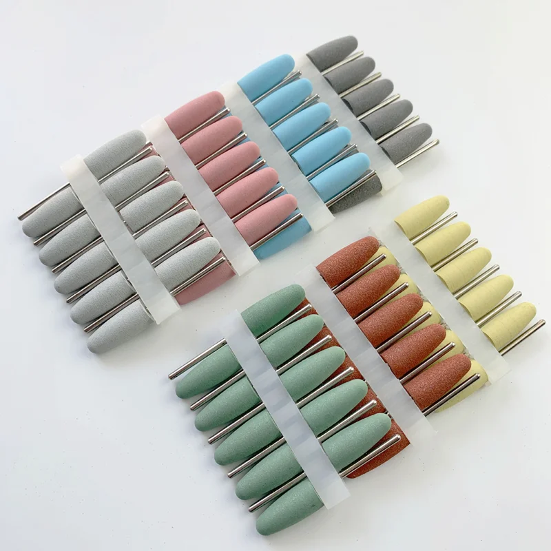 Dental Polishing Burs Polishers Diamond Nail Drill Bits Silicone Rubber Polisher Grinders Dentistry Accessories Dentist Tools